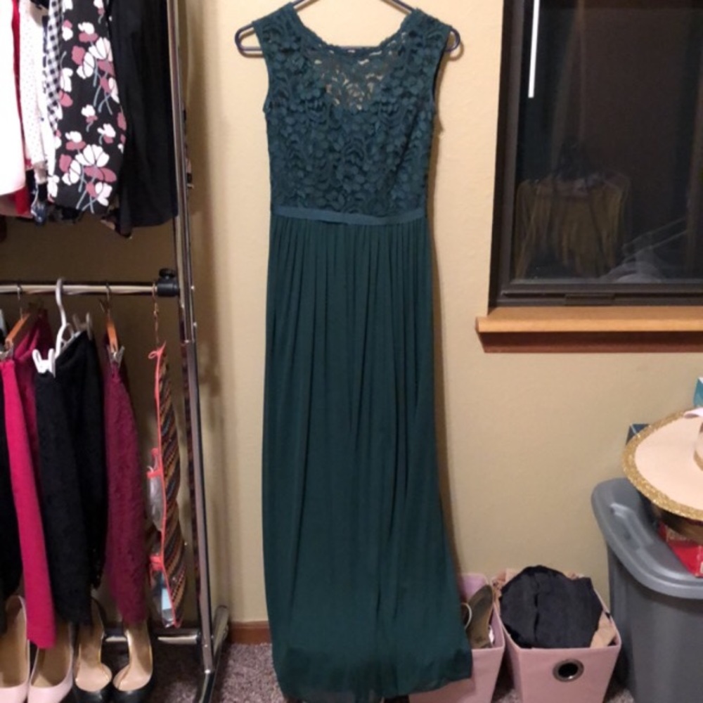 David’s bridal juniper green bridesmaid dress